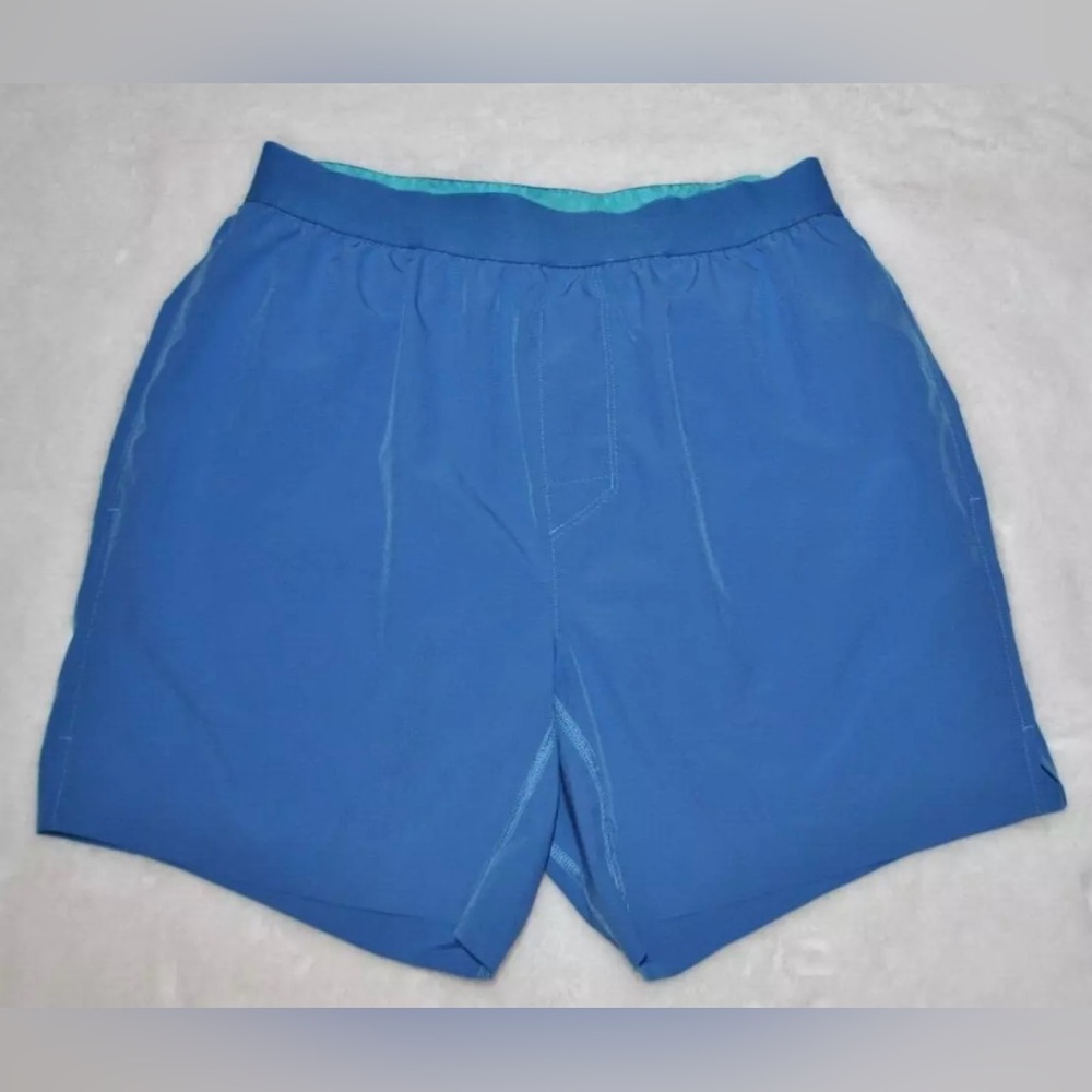 PELOTON Running Lined Blue 6" Shorts size M Mens